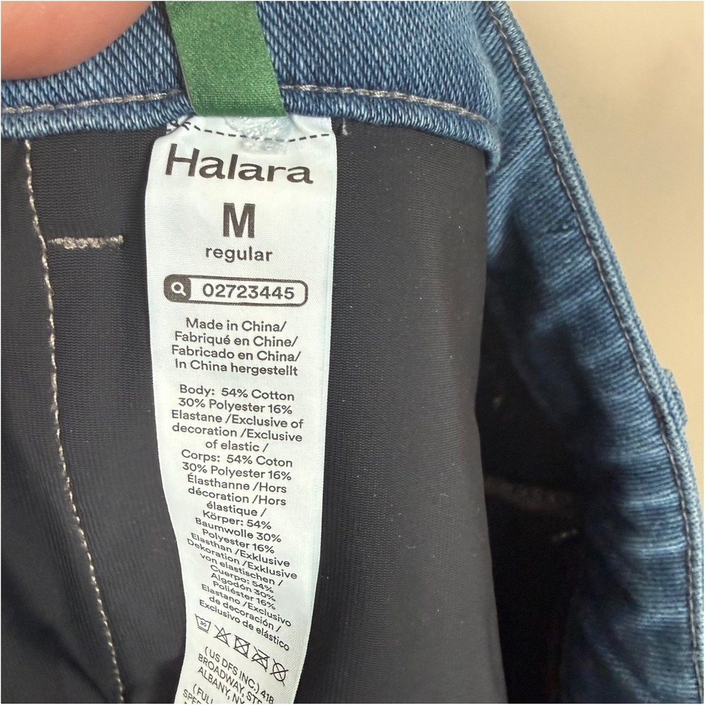 Halara Flex High Waisted Tummy Control Wide Leg Casual Jeans Lightweight Stretch - Picture 11 of 14